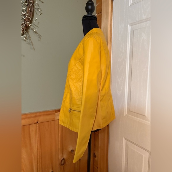 Women's Marc New York mustard color Jacket size Large NWOT - Picture 4 of 13